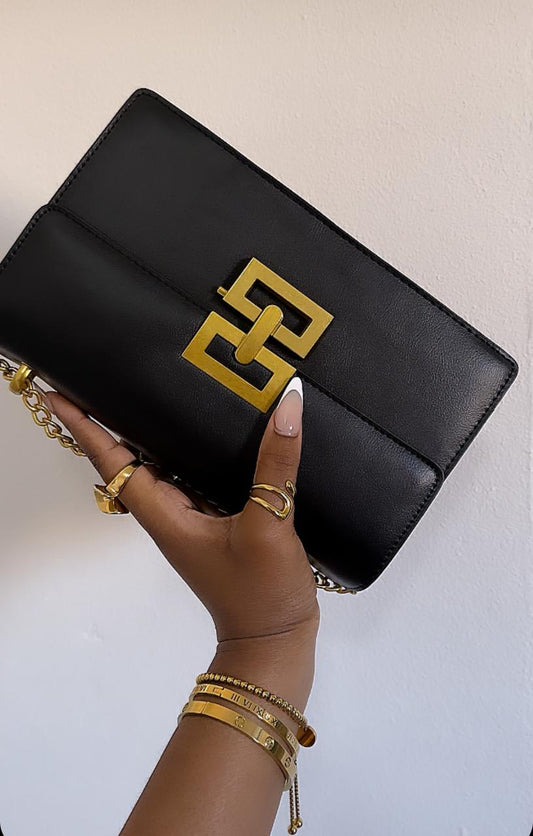 Golden Link Clutch and Handbag